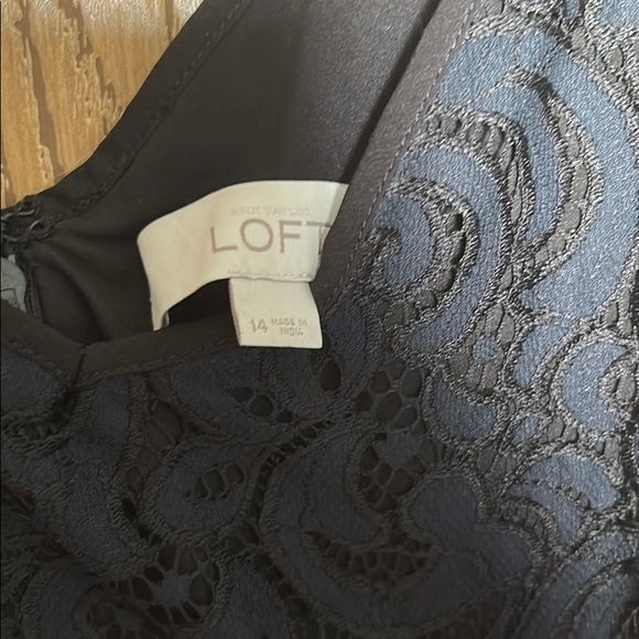Loft Navy Blue Lace Dress - Picture 5 of 5